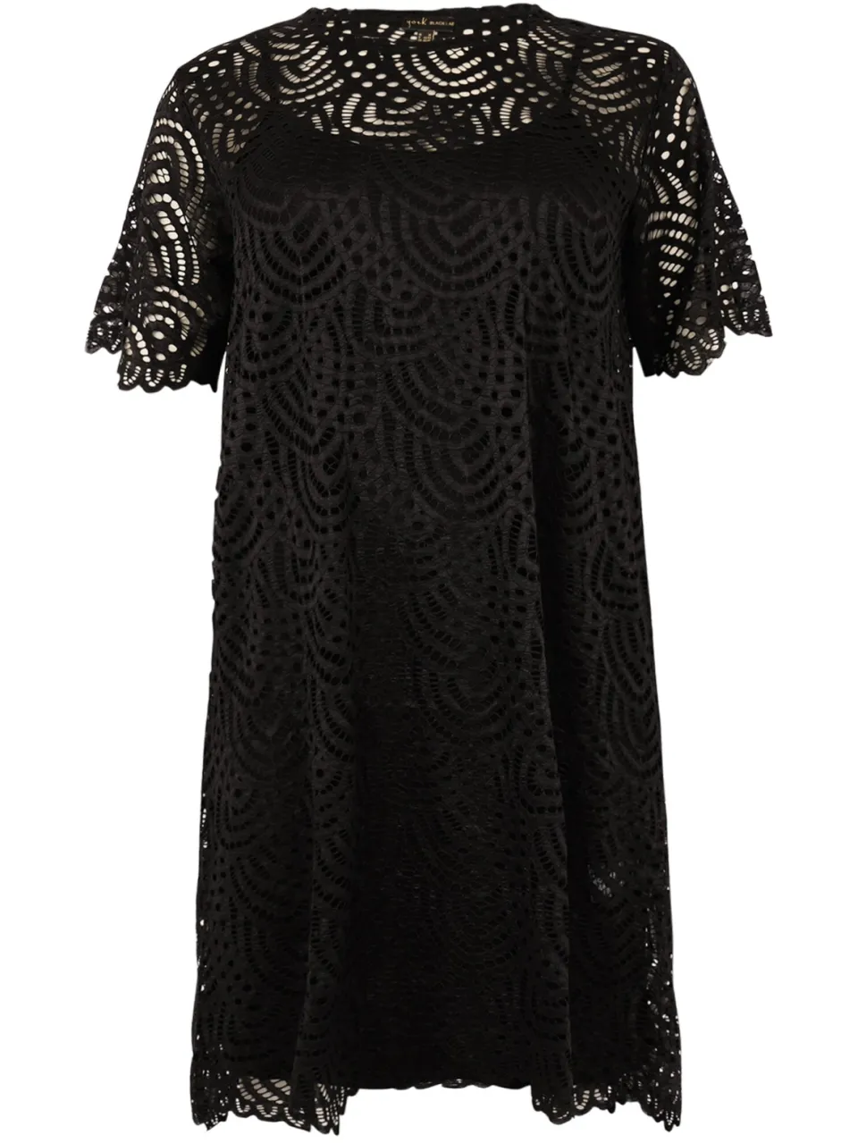 Yoek Jurk Tee | Zwart, foto 3