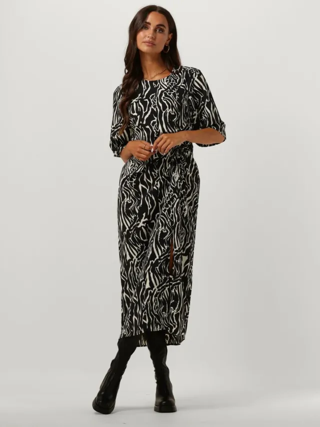 Gestuz Dames Jurken Brayagz P Midi Dress - Zwart