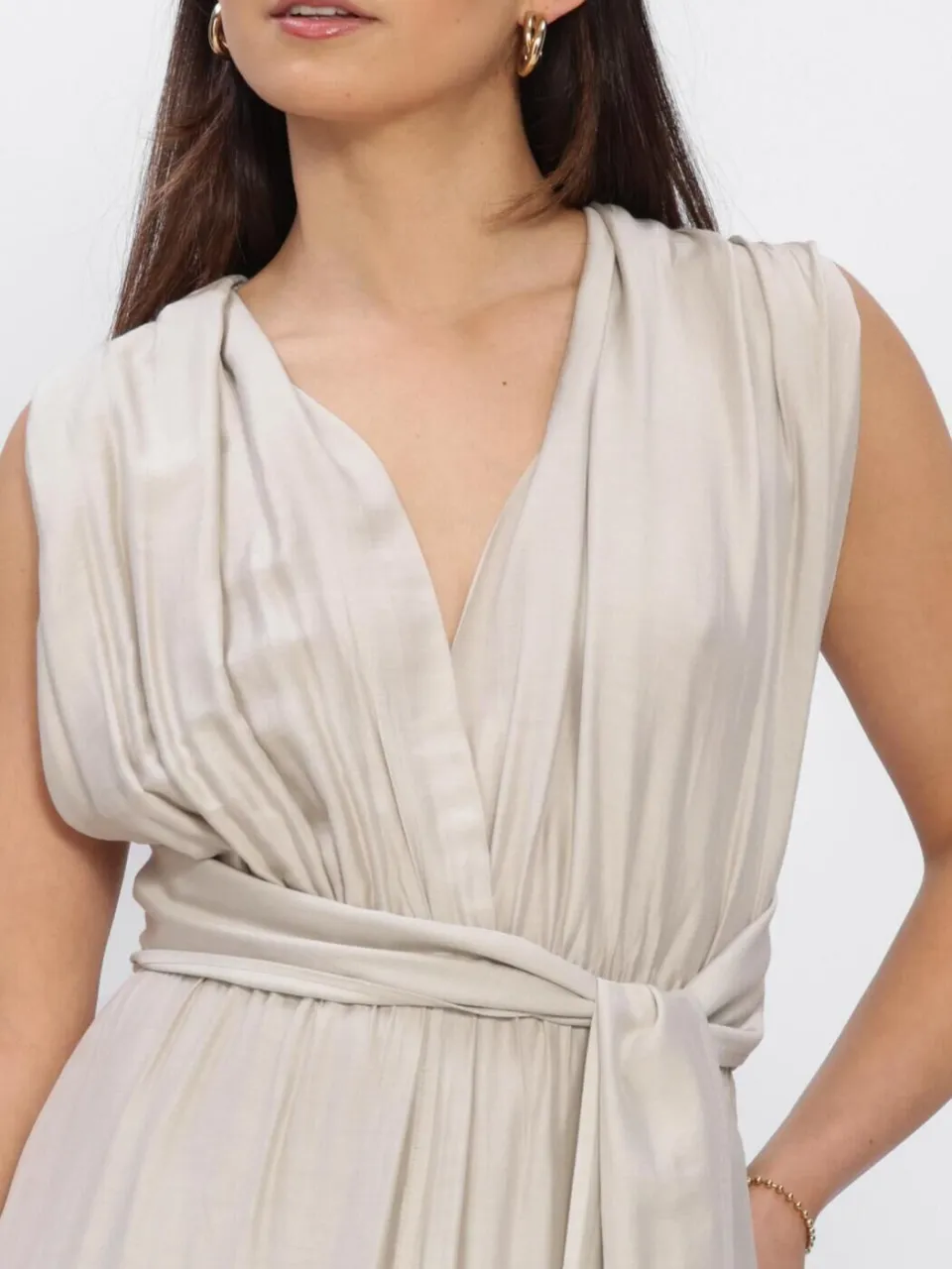 NEMA Dames Jurken N242 - Creme, foto 4