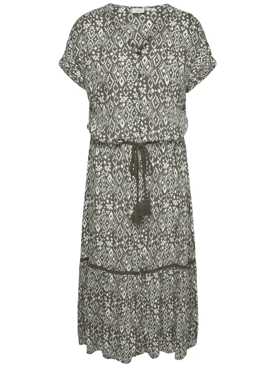 Only Carmakoma maxi jurk Plus Size met print - donkergroen, foto 2