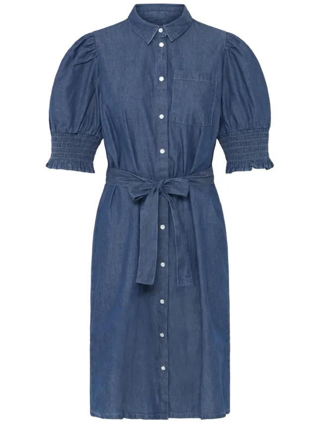 Ichi IHBORGIE DR - Dames - Mini jurken Washed dark blue