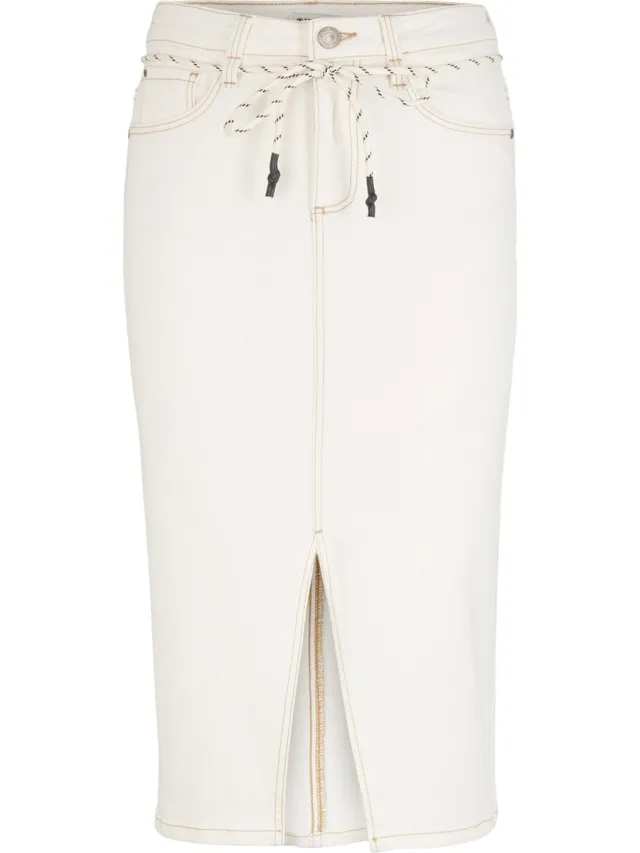 Tom Tailor skirt denim belt Dames Rok 10315 Whisper White