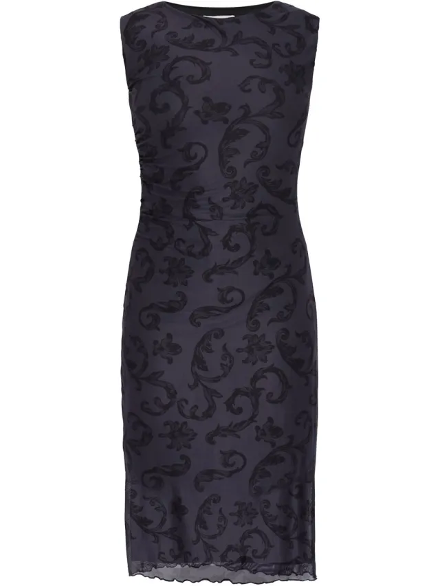 Usha Dress charcoal black