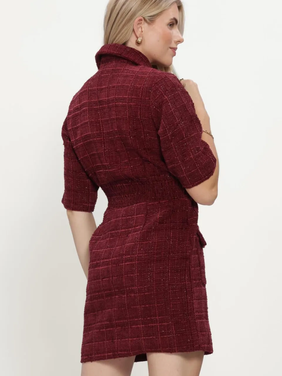 Freebird Deluxe jurk bordeaux, foto 4