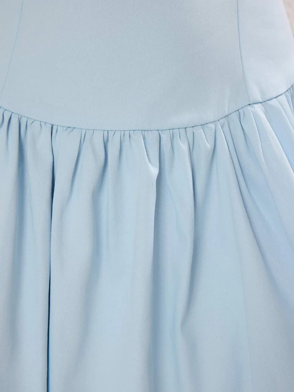Trendyol TRENDYOLMİLLA Dames Blauw Effen Kort / Mini Mouwloos Casual Skater Jurken, foto 2