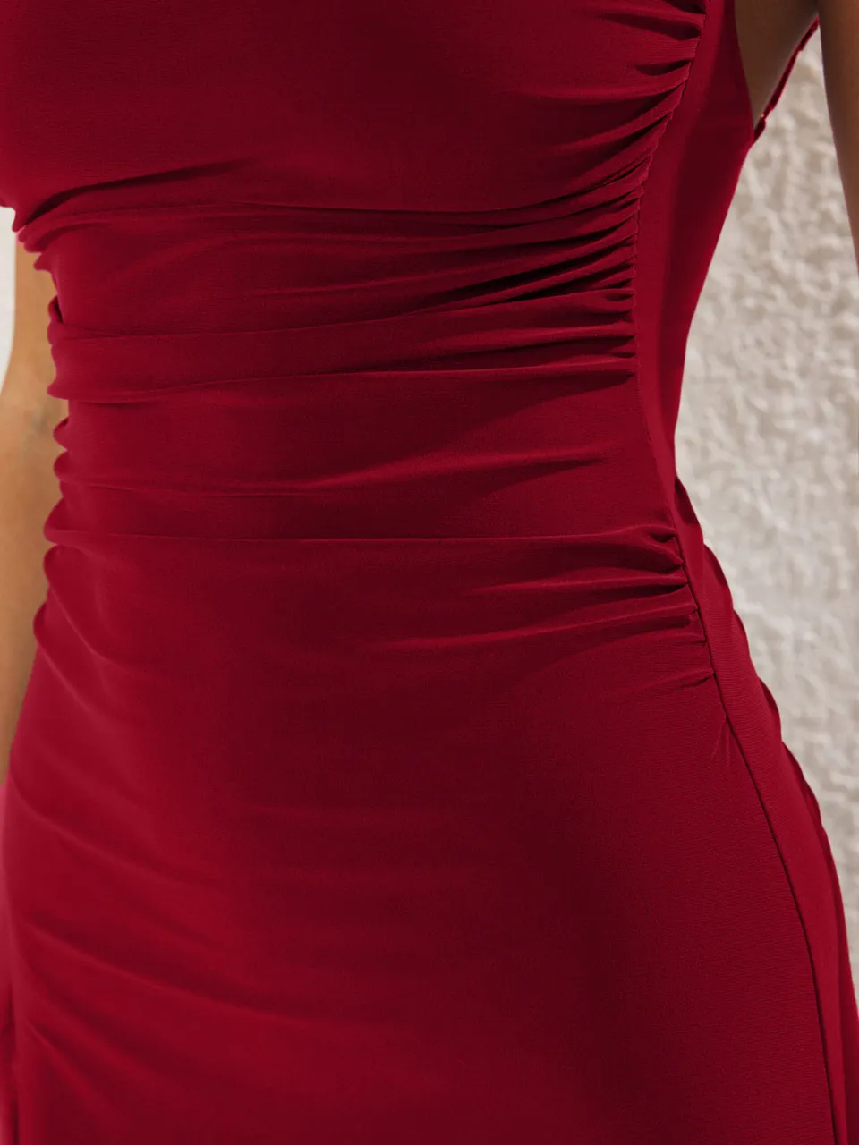 Trendyol TRENDYOLMİLLA Dames Rood Effen Maxi Mouwloos Casual A-lijn Jurken, foto 2