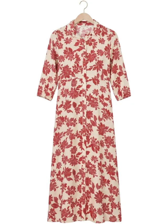 MSCH Copenhagen Mschvildana 3 4 Shirt Dress Dames - Jurk - Creme