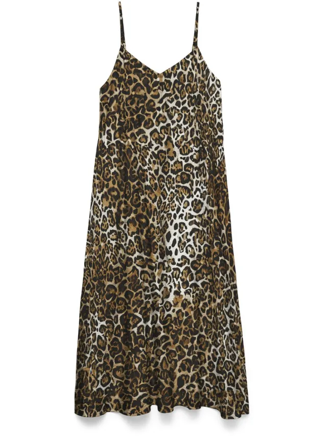 Vero Moda VMJOSIE CALF SINGLET DRESS WVN GA - Dames - Mini jurken Silver Lining
