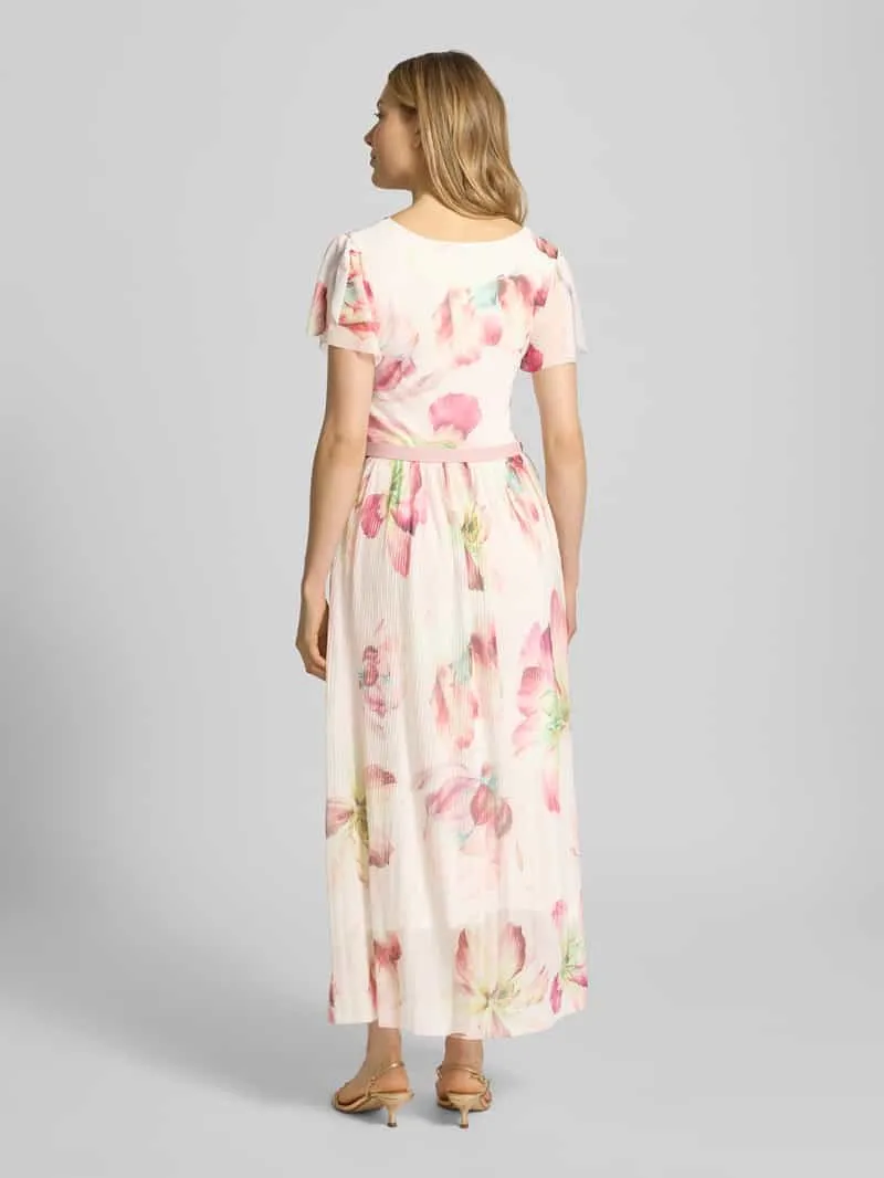 ZABAIONE midi-jurk met riem model 'Be44lla' oudroze, foto 3