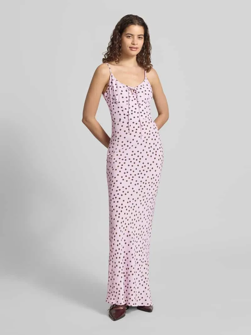 LeGer Maxi-jurk in all-over look model 'Fleur' lila, foto 4