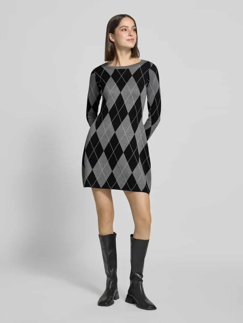 Vero Moda Tricotjurk met zijsplitten donkergrijs, foto 3