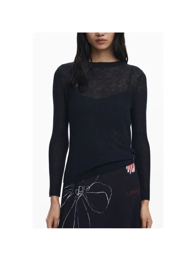 Desigual Zwarte Polyester Damesjurk
