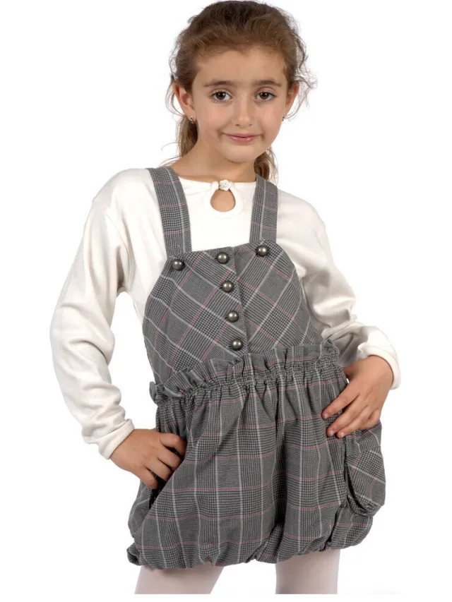 Miss Girly Korte Jurk Miss Girly Robe fille FUTILLI Grijs