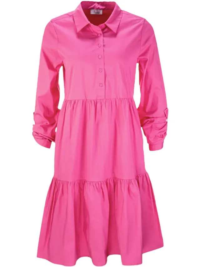 PRINCESS GOES HOLLYWOOD roze jurk poplin