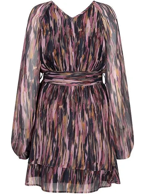 Lofty Manner korte jurk met glitters en print - meerkleurig multi, foto 4