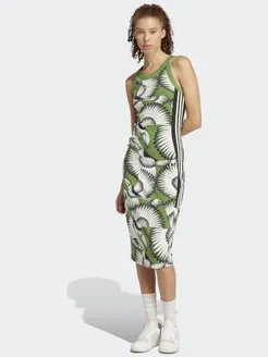 Midi-jurken adidas Farm groen, foto 2