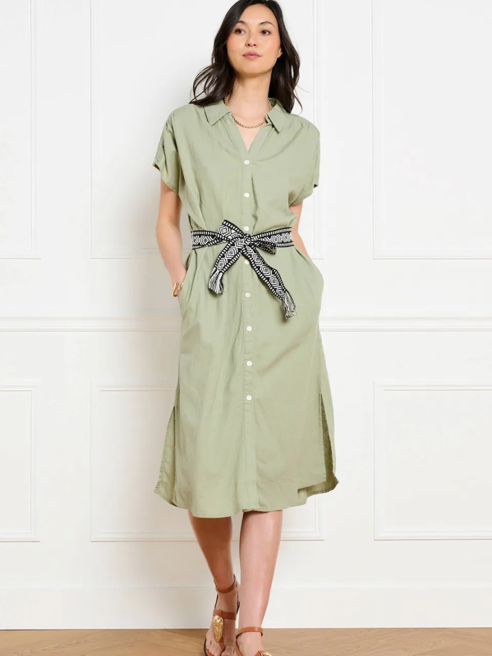 LOLALIZA blousejurk groen, foto 4