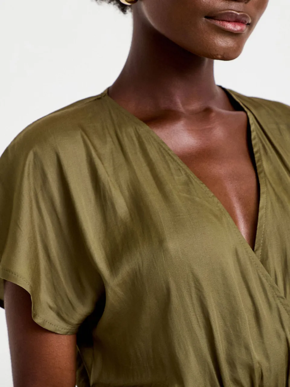 Cache Cache midi jurk met ceintuur - groen, foto 4