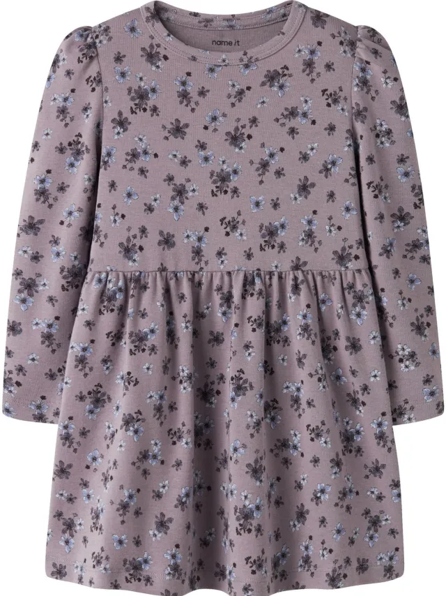 NAME IT Jurk Lange mouwen Purple Dove1