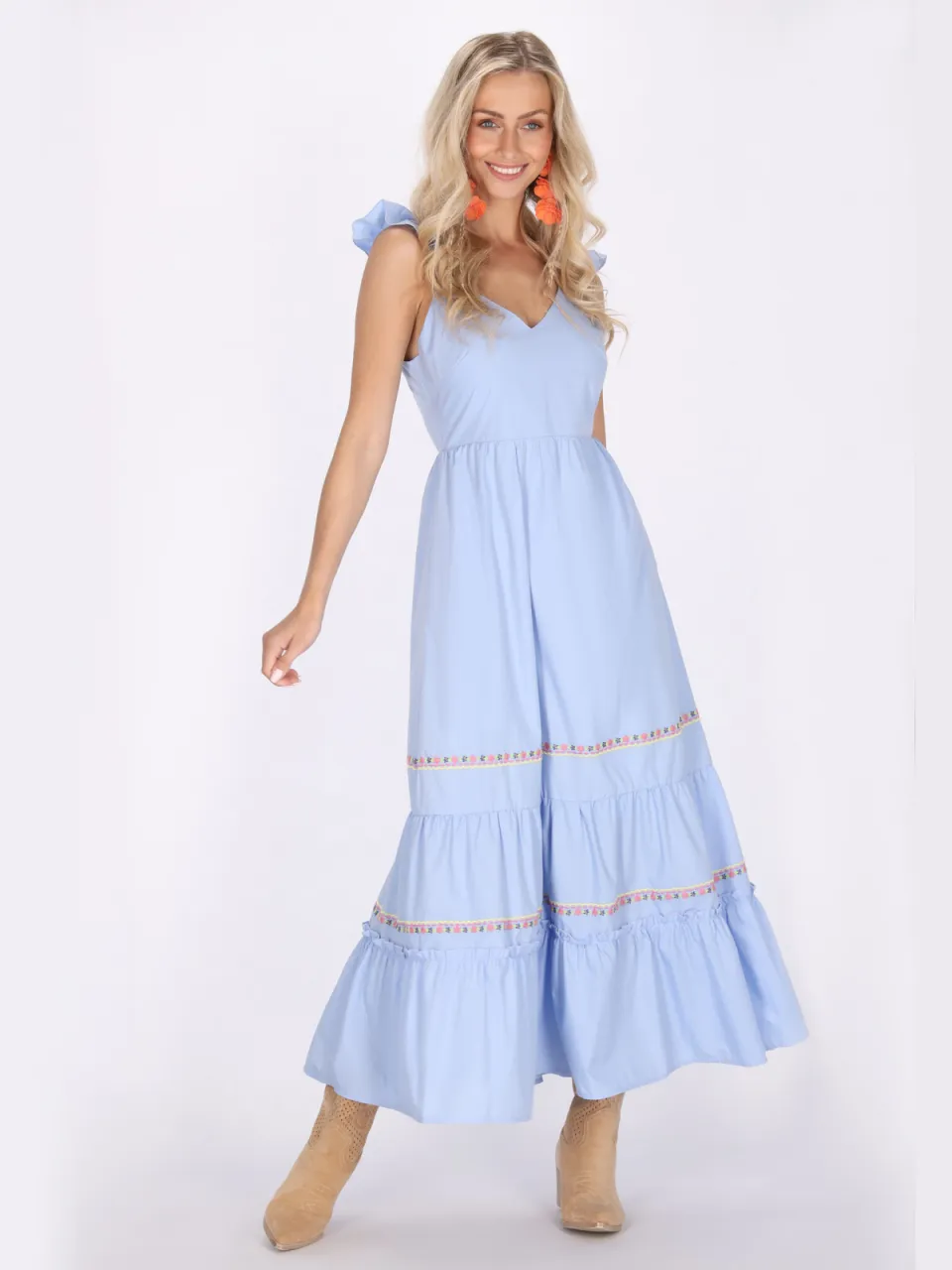 IZIA Jurk Dames blauw