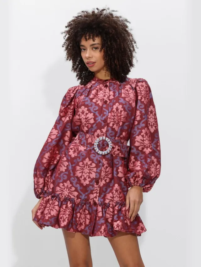 AMAYA Amsterdam Dames Jurken Capri - Bordeaux