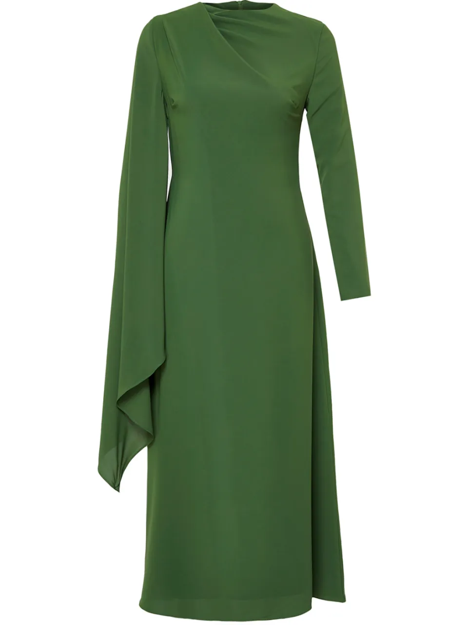 Trendyol Modest Dames Kaki Effen Maxi Lang Stijlvol/Avond Recht Modest Avond Jurken, foto 2
