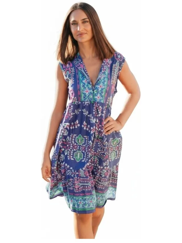Isla Bonita By Sigris Korte Jurk Isla Bonita By Sigris Korte Jurk Blauw