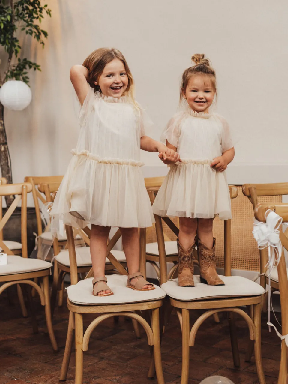 BAJE STUDIO Meisjes Jurken Melle - Creme