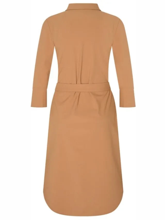 Mi Piace Travel Jurk Uni 2092 Mocca - Maat :
