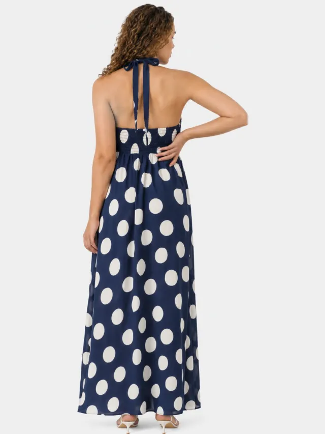 Elara Maxikleid Blau