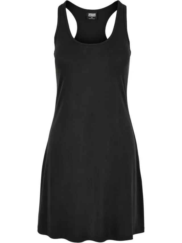 Urban Classics Dames/Dames Modal Racerback Jurk (Zwart)