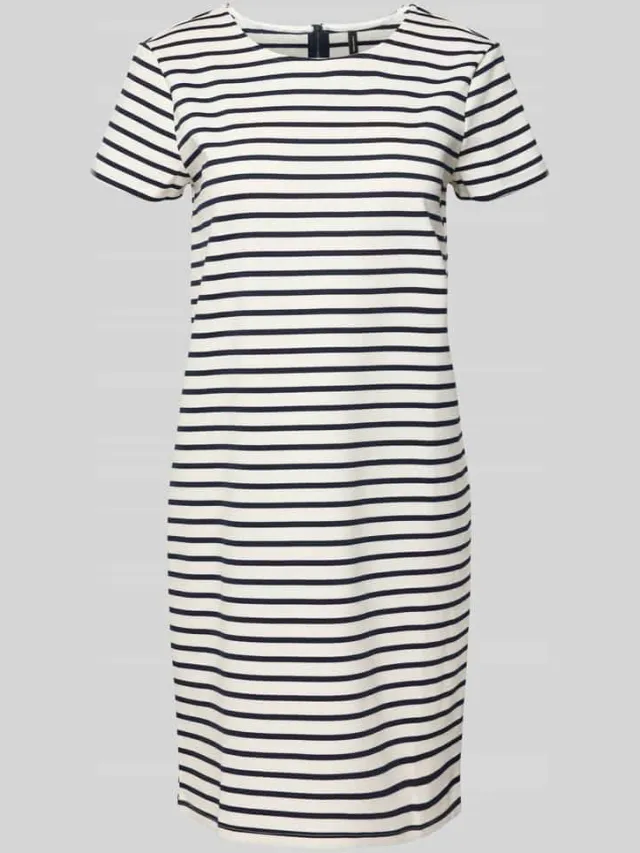 Vero Moda Oversized mini-jurk met all-over motief, model 'ABBY' Wit