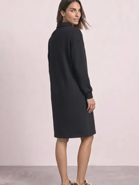 Street One Kniehoge sweaterjurk met ritsdetail zwart, foto 2