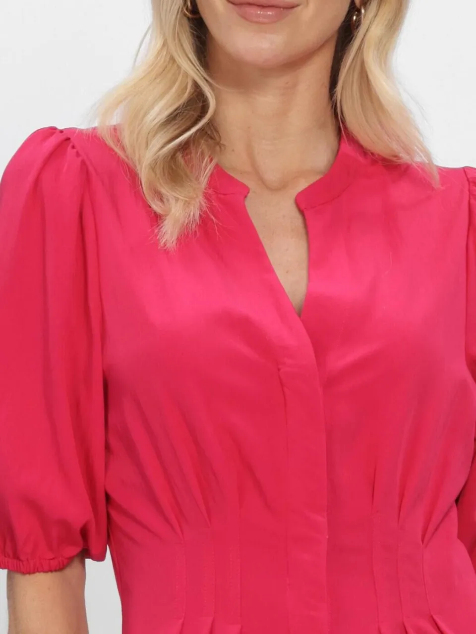 MSCH Copenhagen Dames Jurken Mschmalanie 2 4 Shirt Dress - Fuchsia, foto 4