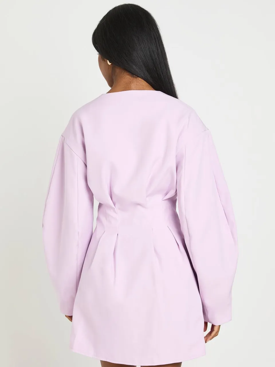 boohoo Dames Getailleerde Blazerjurk Met Geknepen Taille En Knoopsluiting lila, foto 2