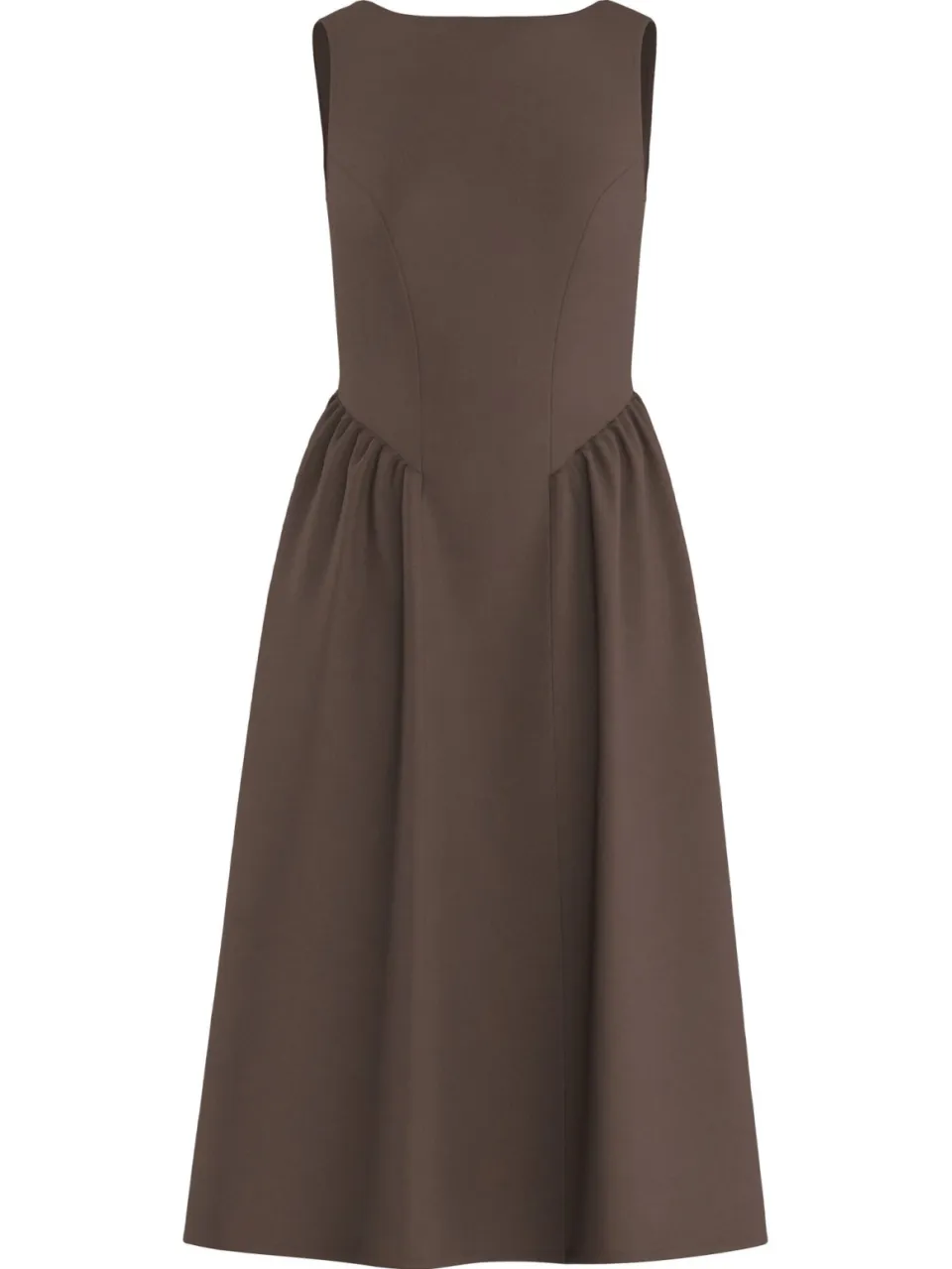 HYPEDROP midi jurk - bruin, foto 2
