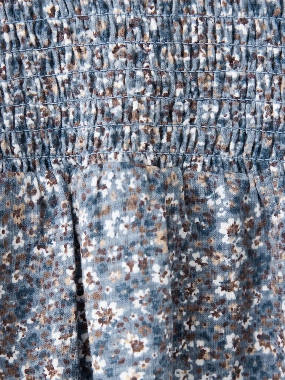 Mango Kids gebloemde midi jurk blauw, foto 8