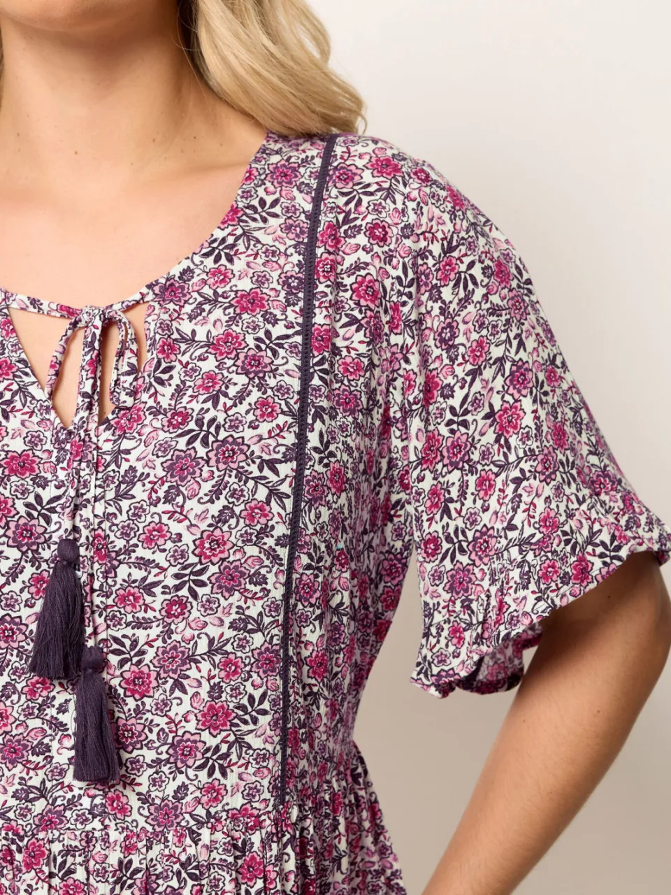 Yours Roze Jurk Met Bloemenprint, foto 4