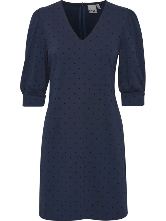 Ichi IHKATE PRINT DR8 Dames Jurk Total Eclipse Dot