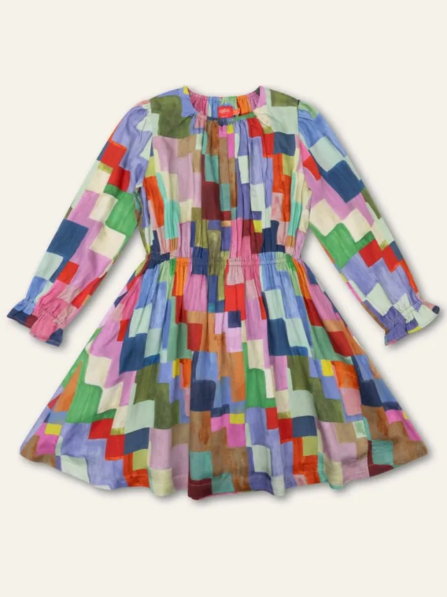Oilily Danne Jurk - Blue - 110/5yr Blauw