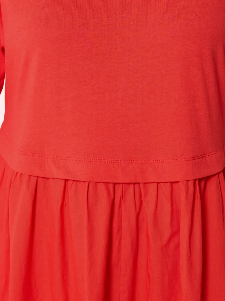 Yours Oranje Poplin Tshirt Midijurk, foto 4