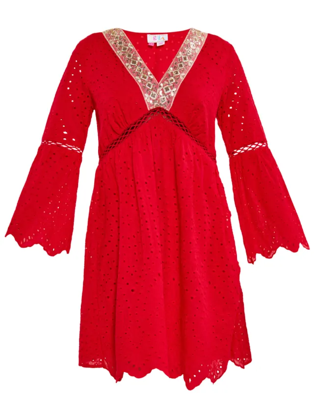 IZIA Jurk Dames rood, foto 2