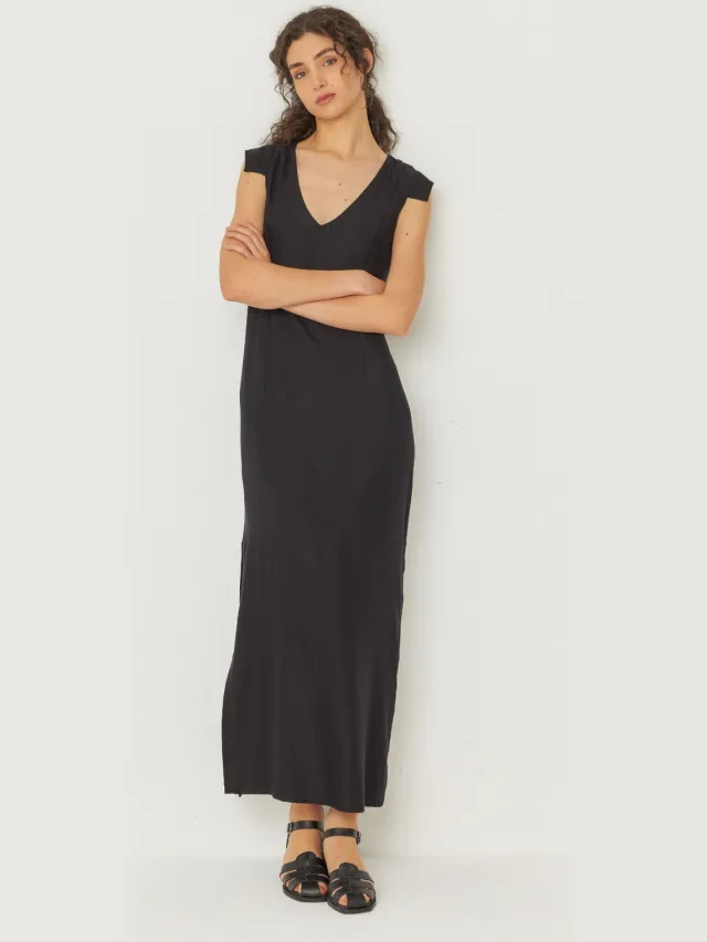 Skfk dames vegan Jurk Ira Zwart