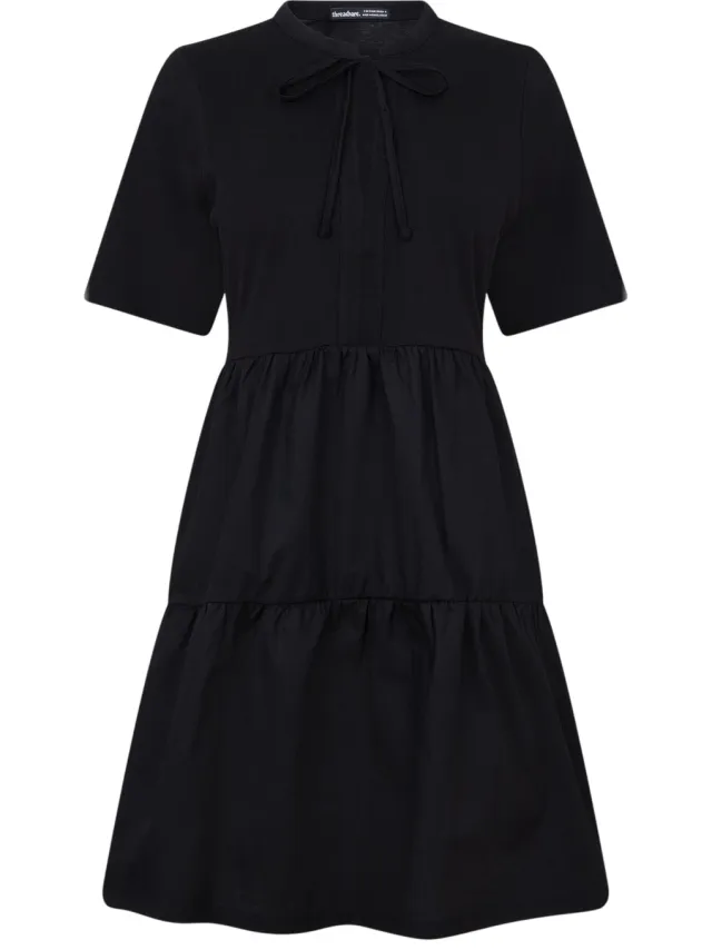 Threadbare Dames/Dames Alexis Mini Jurk (Zwart)