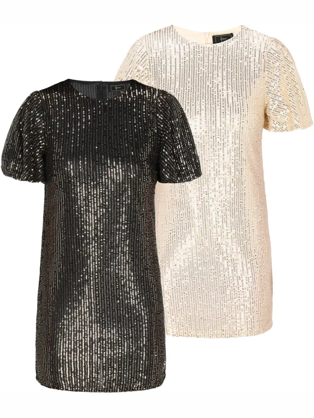 Mo dress 2-Pack zwartgoud