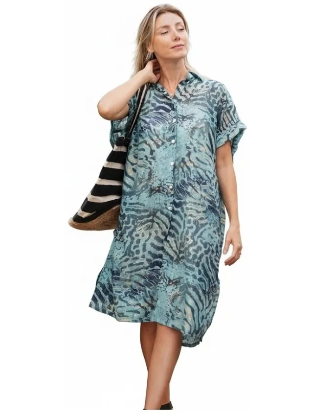 Isla Bonita By Sigris Jurk Isla Bonita By Sigris Jurk Blauw