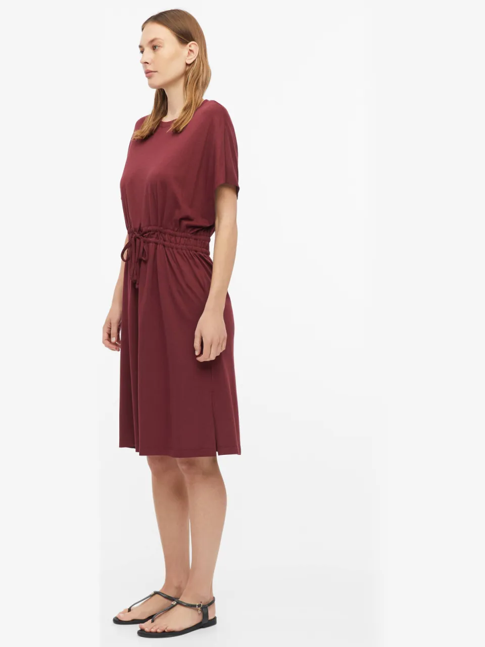 s.Oliver T-shirtjurk zomerjurk donkerrood