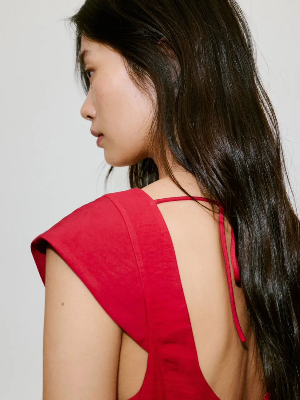 Mango midi zomerjurk - rood, foto 7