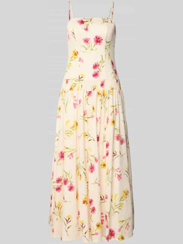 Jake*s Collection Midi-jurk met verstelbare bandjes beige, foto 2