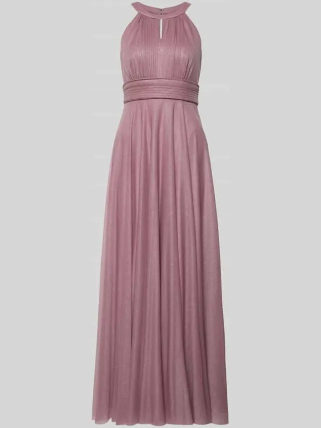 Jake*s Cocktail Avondjurk van glitter-mesh mauve gemêleerd, foto 2